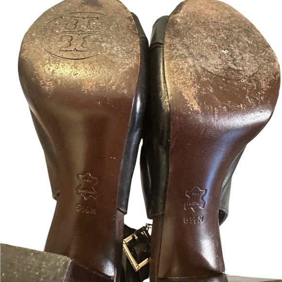 Tory Burch Black Sling Back  Heels - Picture 4 of 5